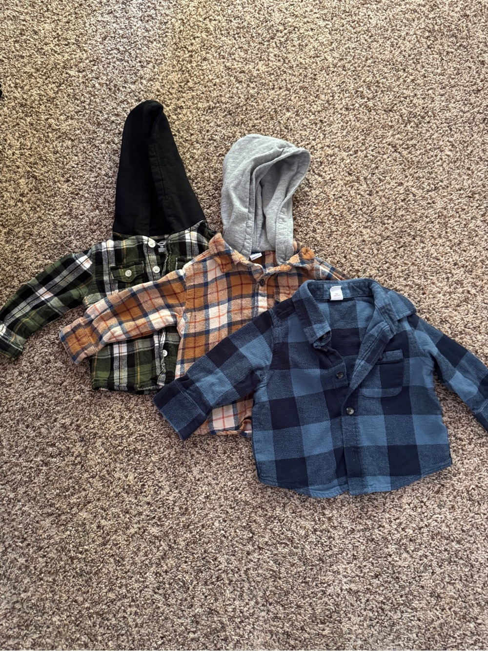 Old Navy Wonder Nation Baby Toddler Hooded Flannel Bundle